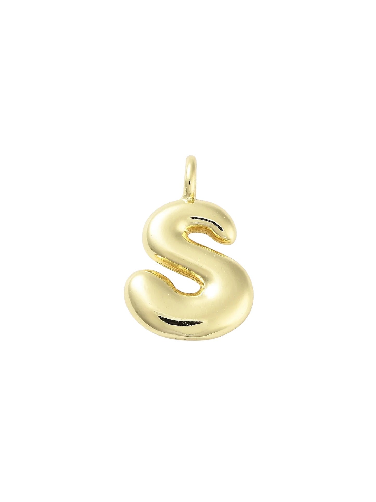 Gold Bubble Initial Letter | Alphabet Charm