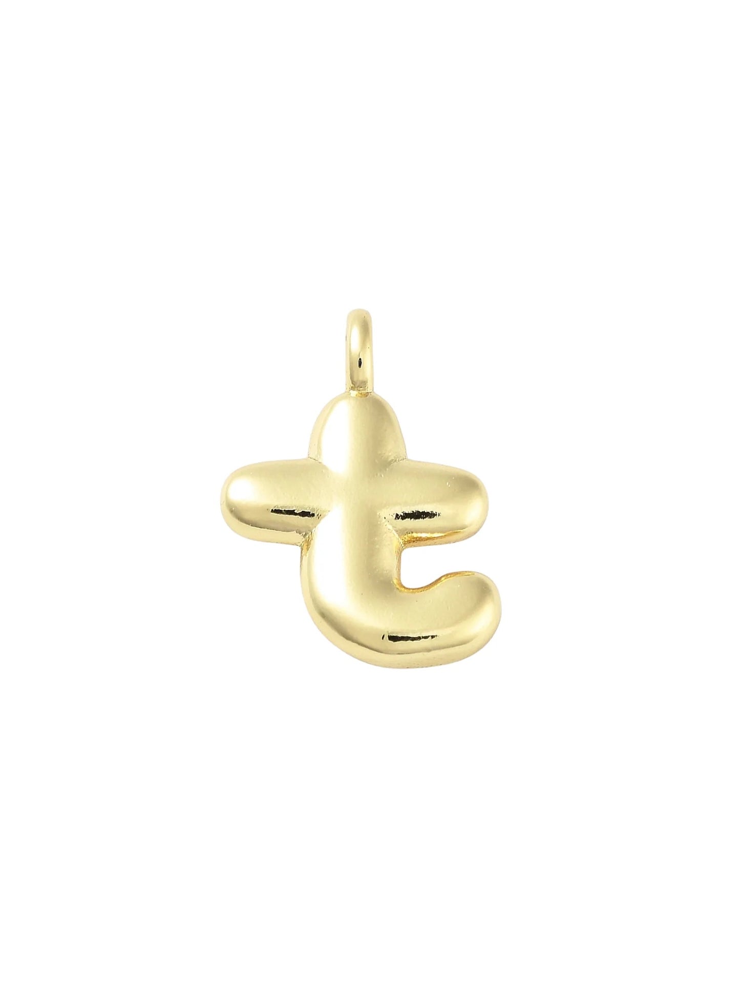 Gold Bubble Initial Letter | Alphabet Charm