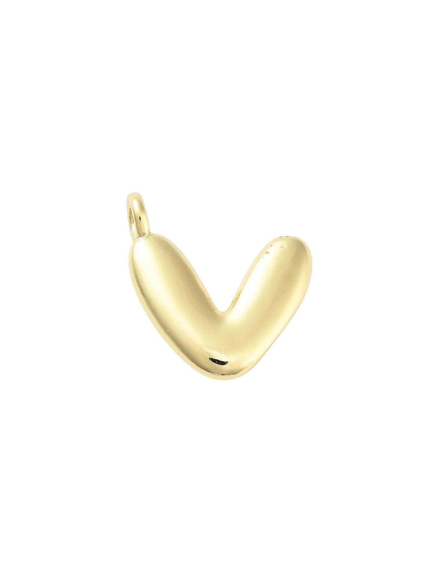Gold Bubble Initial Letter | Alphabet Charm