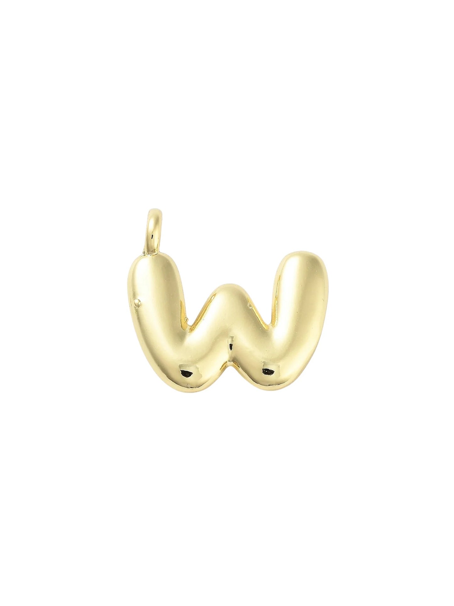 Gold Bubble Initial Letter | Alphabet Charm