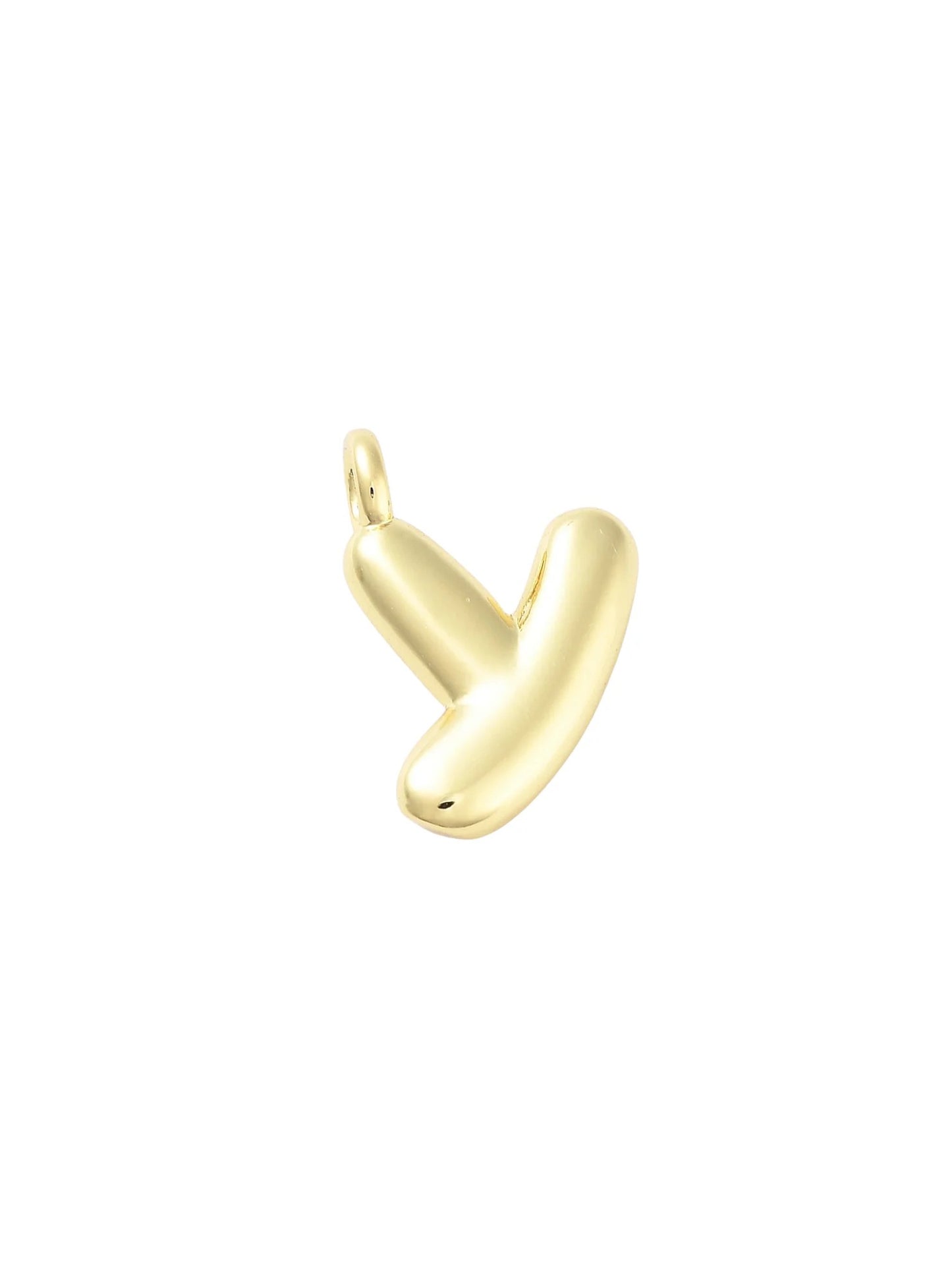 Gold Bubble Initial Letter | Alphabet Charm