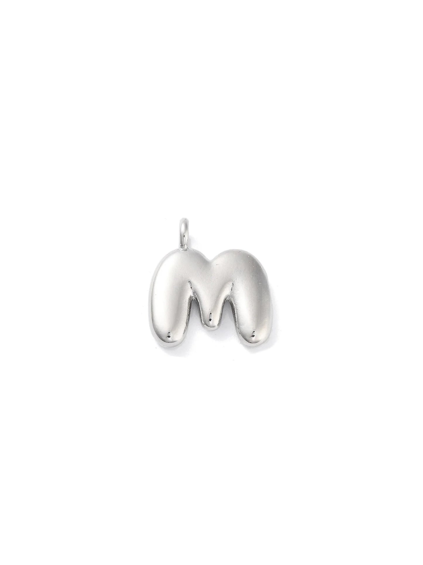 Silver Bubble Initial Letter | Alphabet Charm