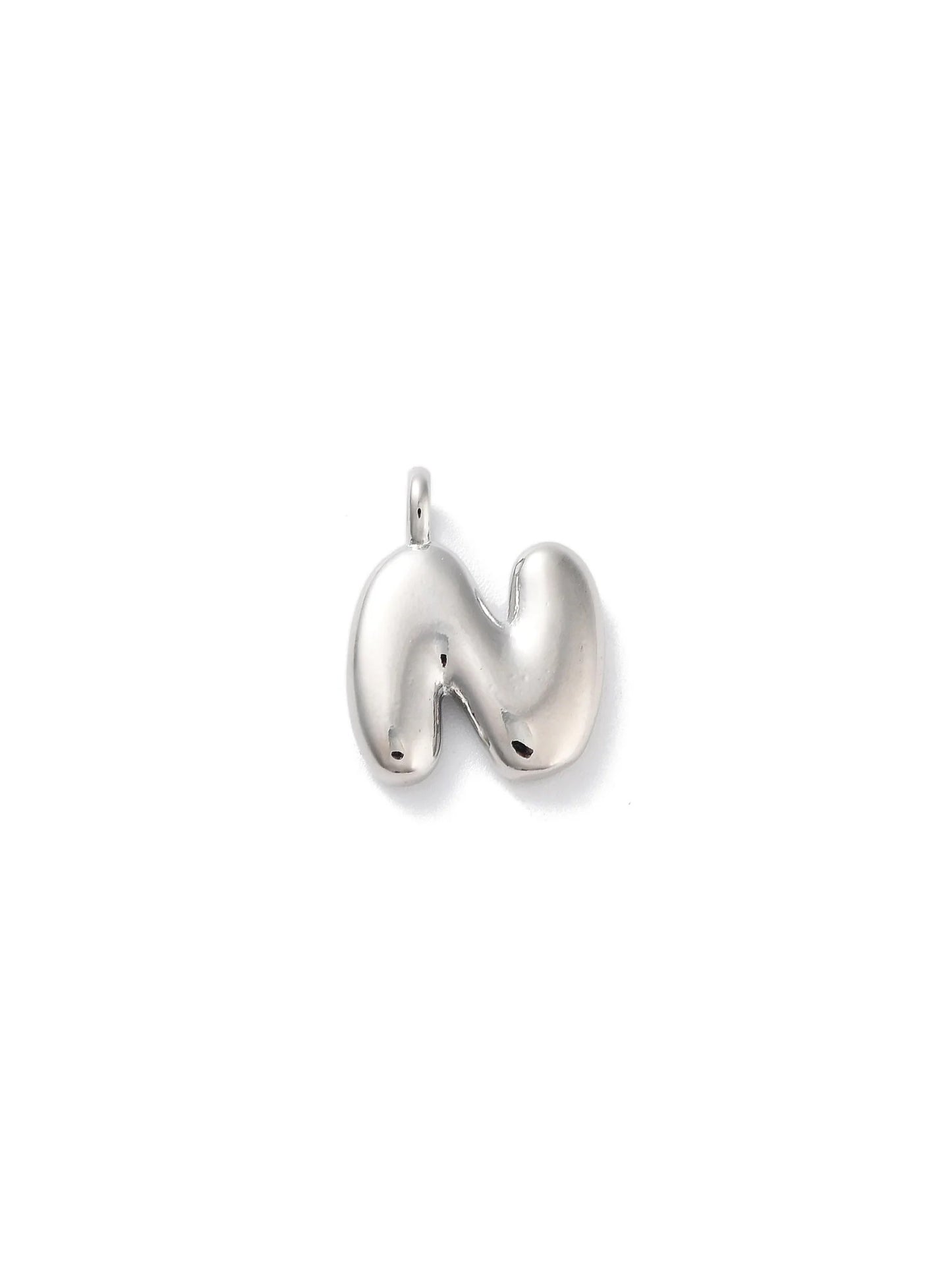 Silver Bubble Initial Letter | Alphabet Charm