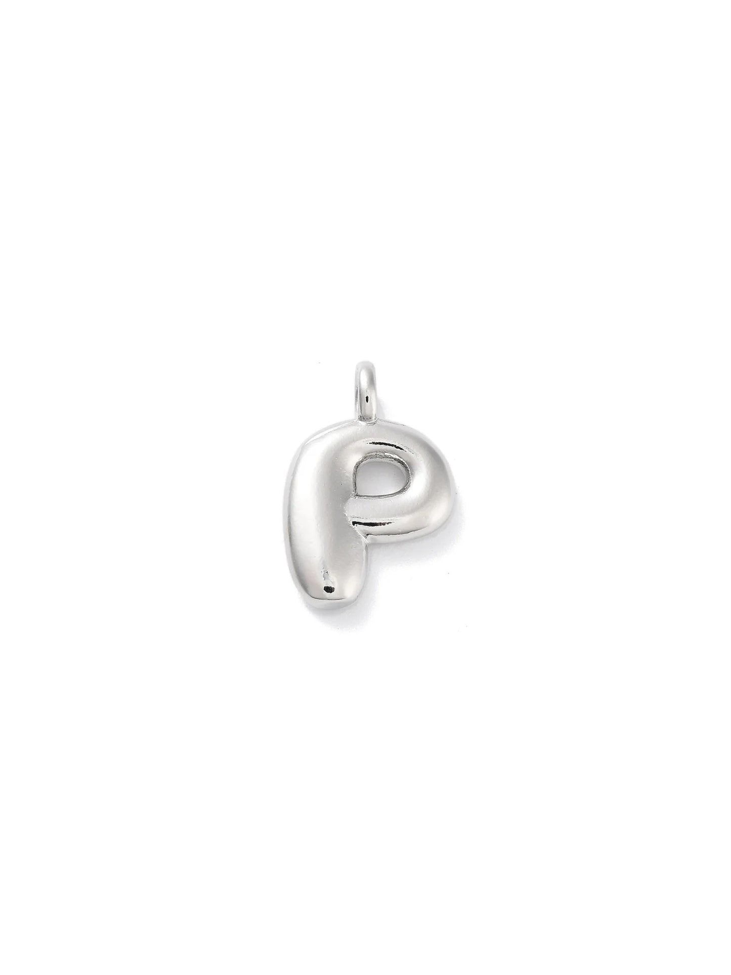 Silver Bubble Initial Letter | Alphabet Charm