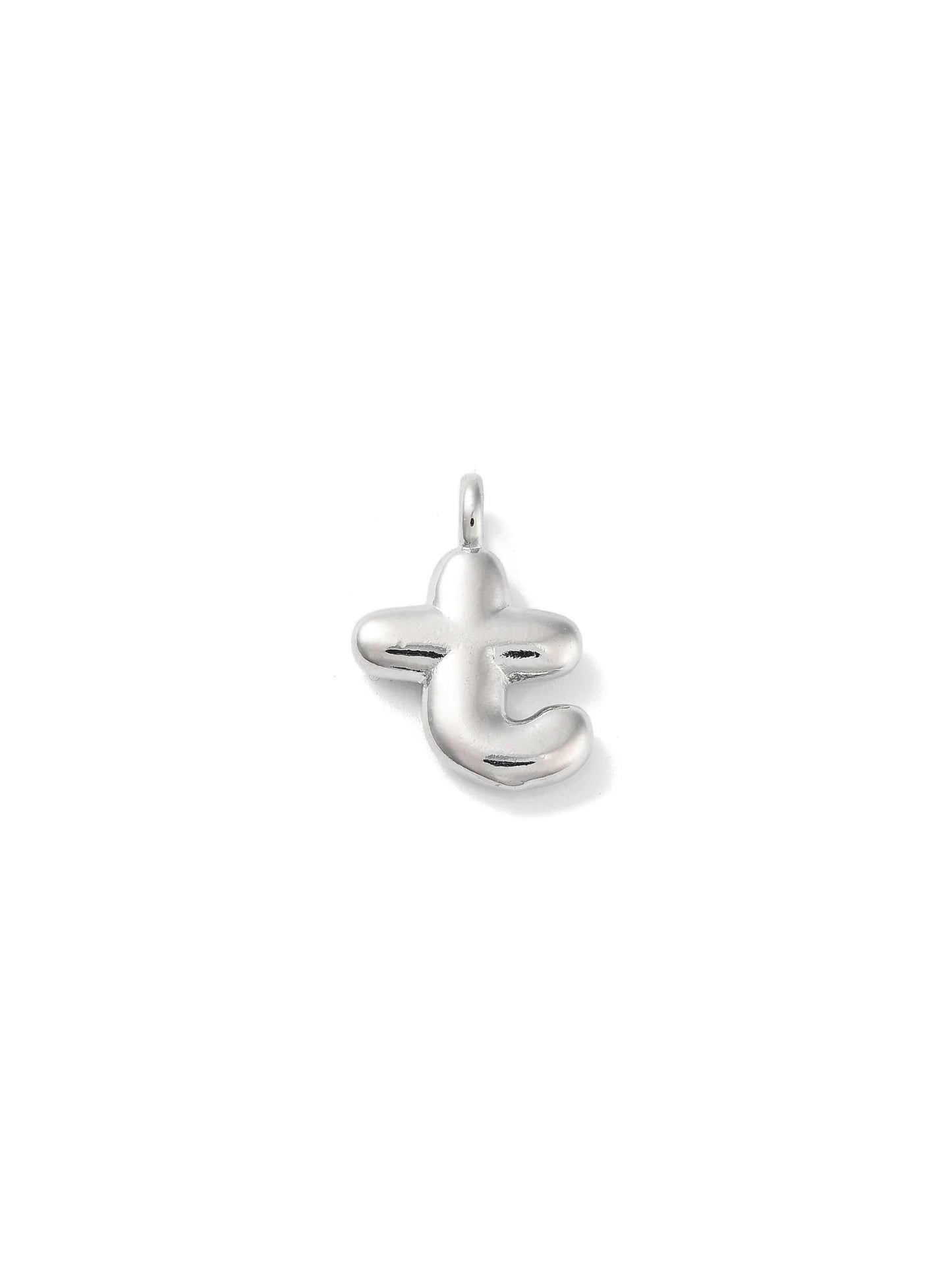Silver Bubble Initial Letter | Alphabet Charm