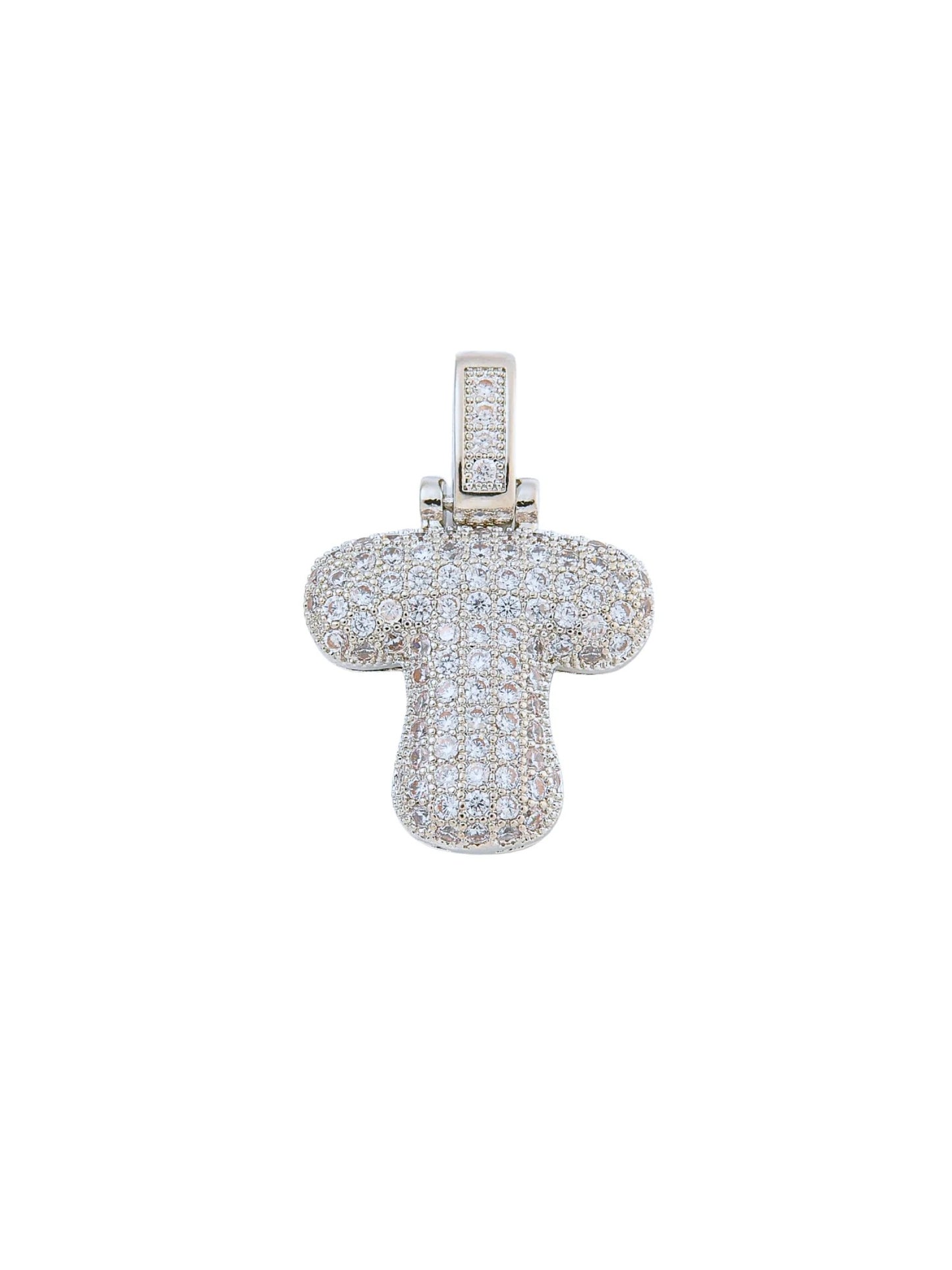 Silver Rhinestone Bubble Initial Letter | Alphabet Charm