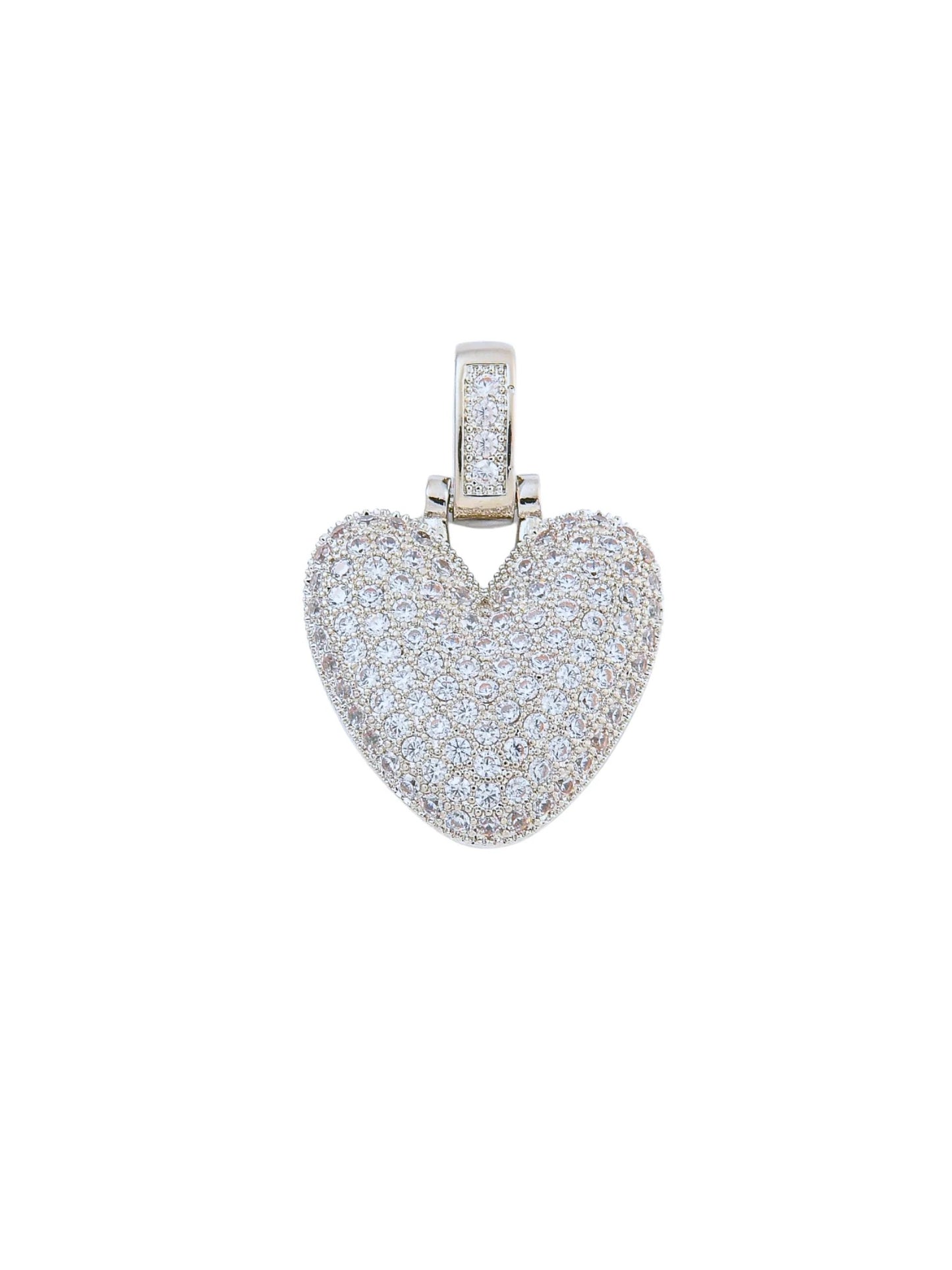 Silver Rhinestone Bubble Initial Letter | Alphabet Charm