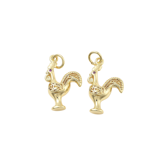 *Gold Rooster Charm