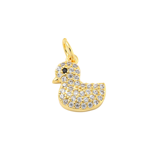 *Gold Rubber Duck Charm