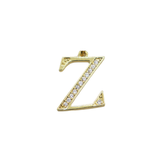 Gold CZ Greek Life "Zeta" Charm