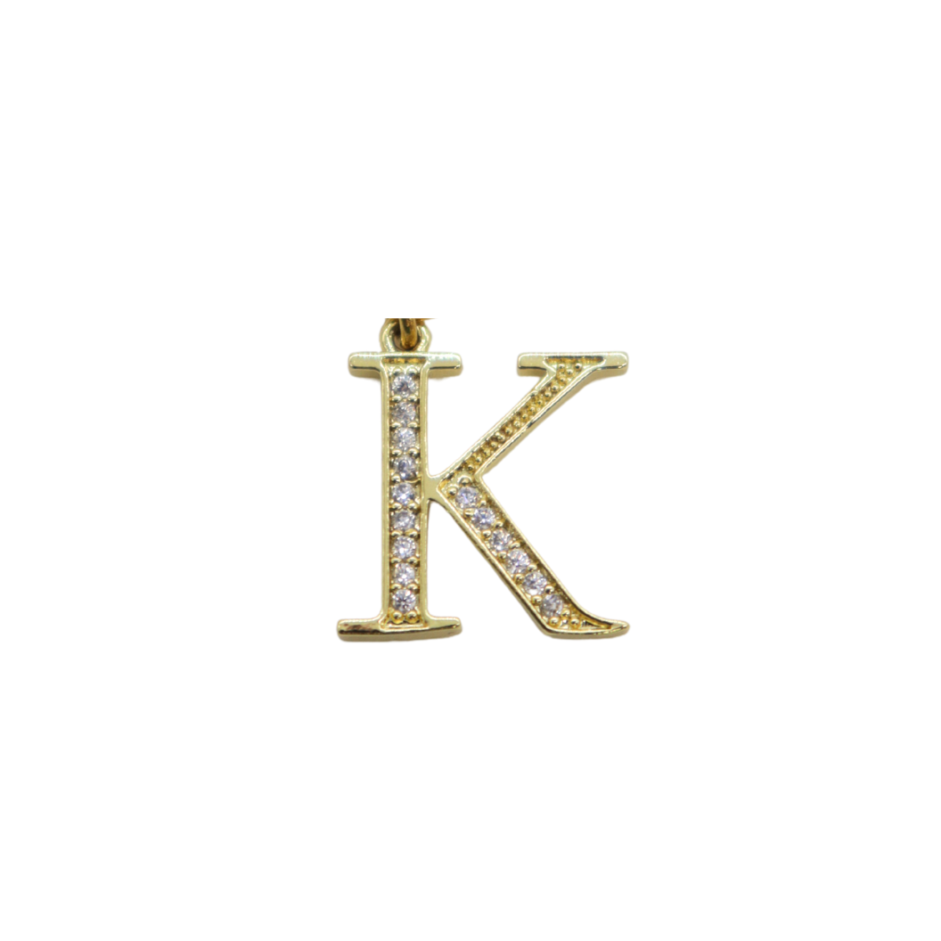 Gold CZ Greek Life "Kappa" Charm