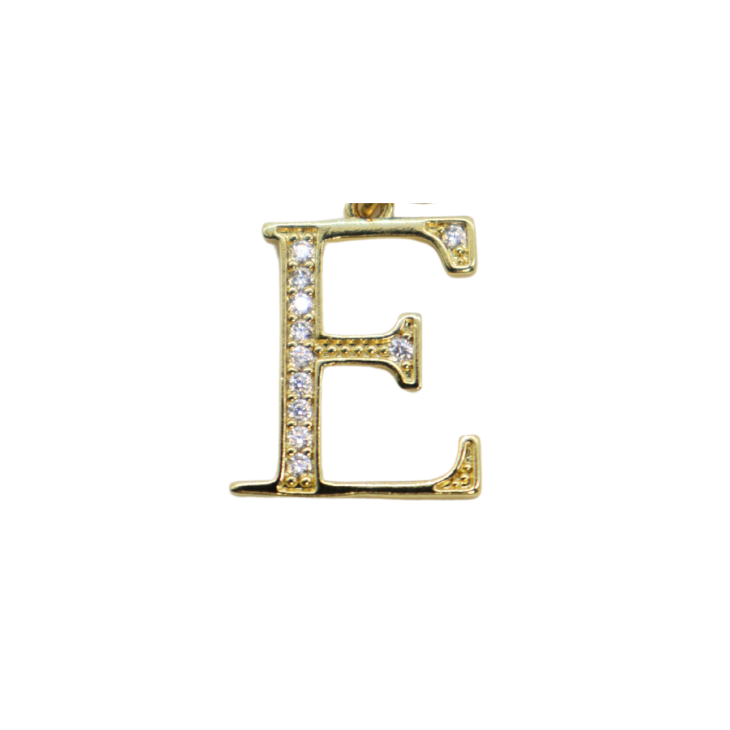 Gold CZ Greek Life "Epsilon" Charm