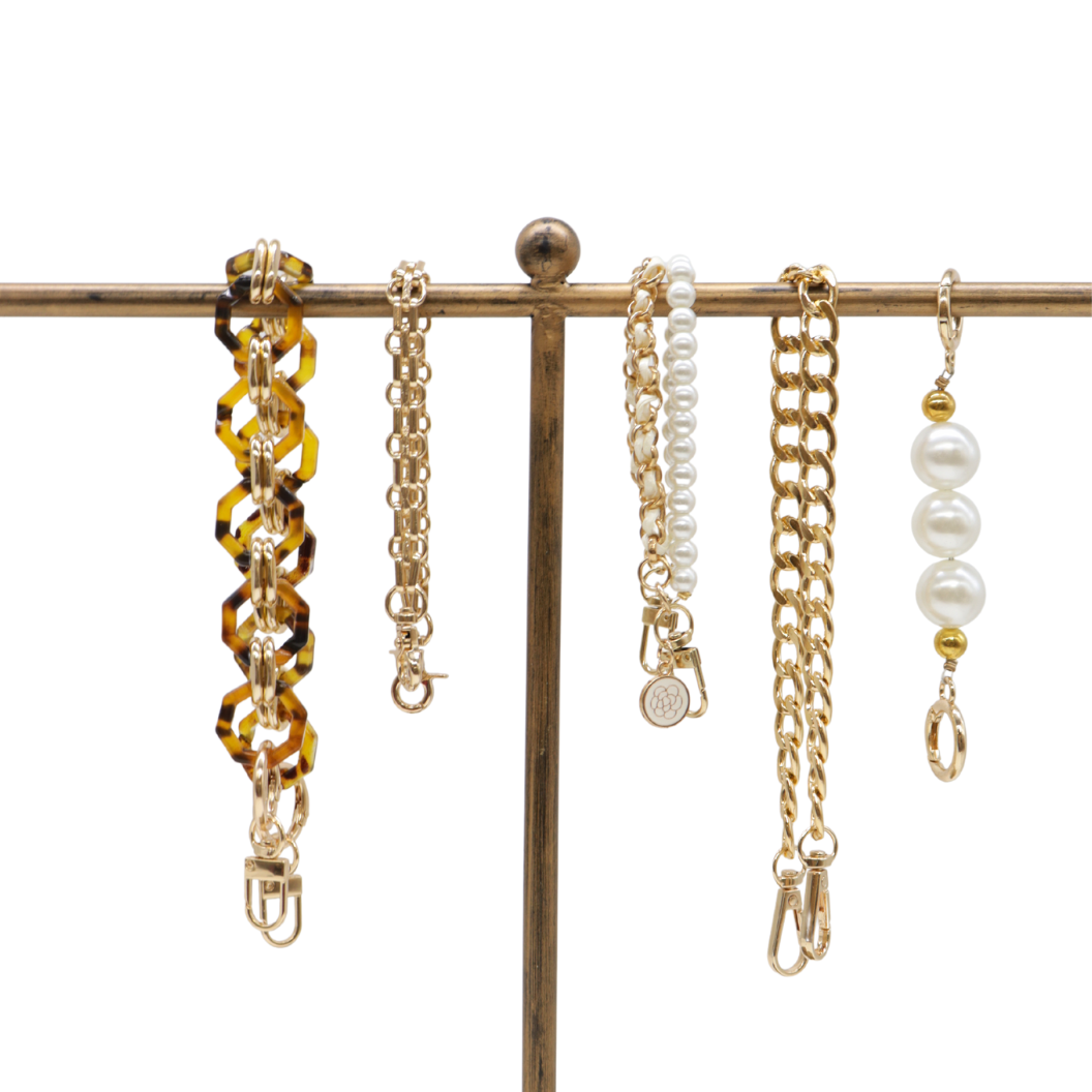 Assorted Gold Purse Chains | Pack of 5