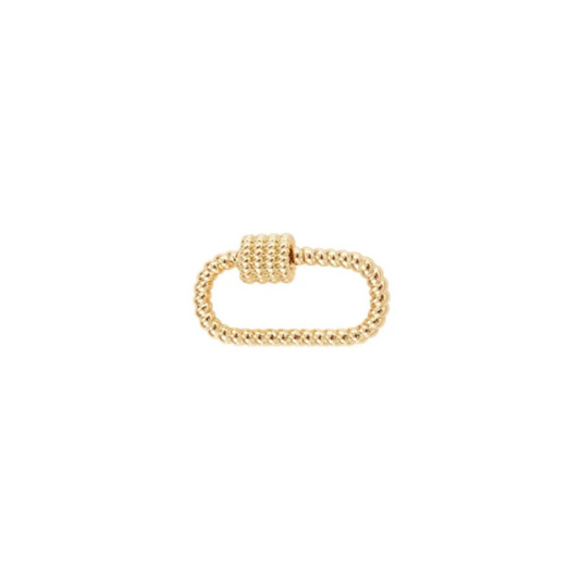 Gold Bella Carabiner | Gold Oval Twist Carabiner