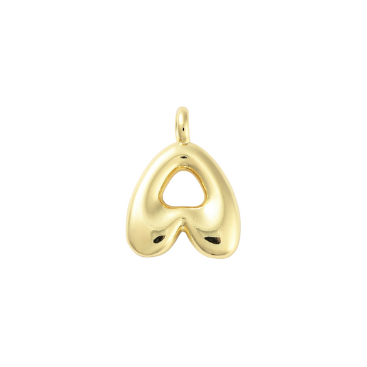 Gold Bubble Initial Letter | Alphabet Charm