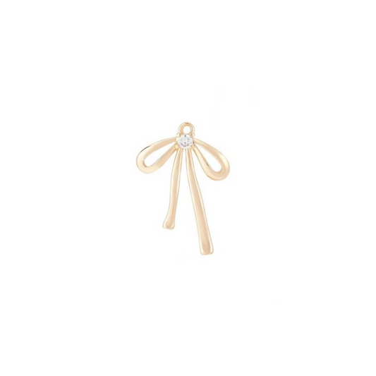 Gold Coquette Bow Charm