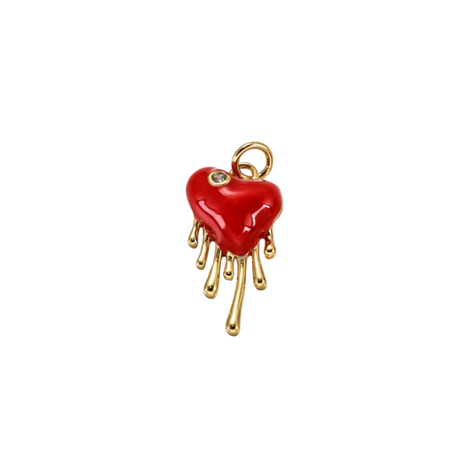 Front of the Gold Bleeding Heart Charm