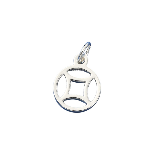 Front of Silver Harmony Disc Charm