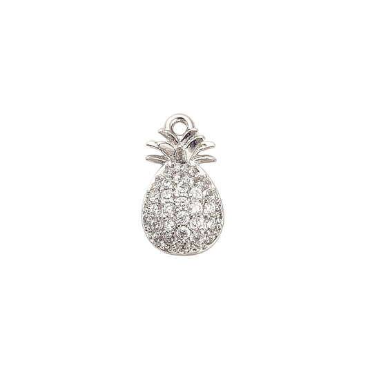 Front of Silver Pineapple Charm