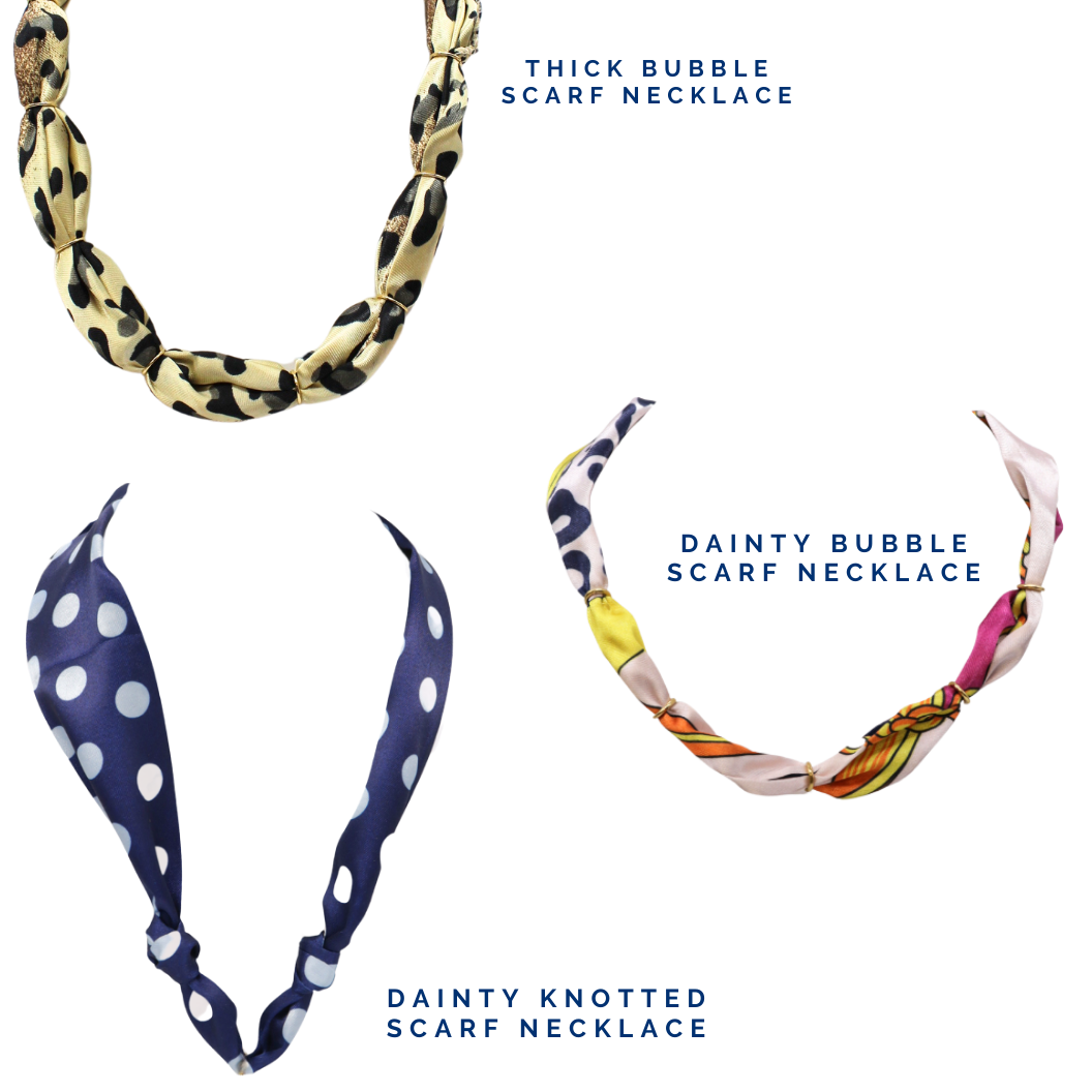 Assorted Scarf Necklaces | Pack of 5