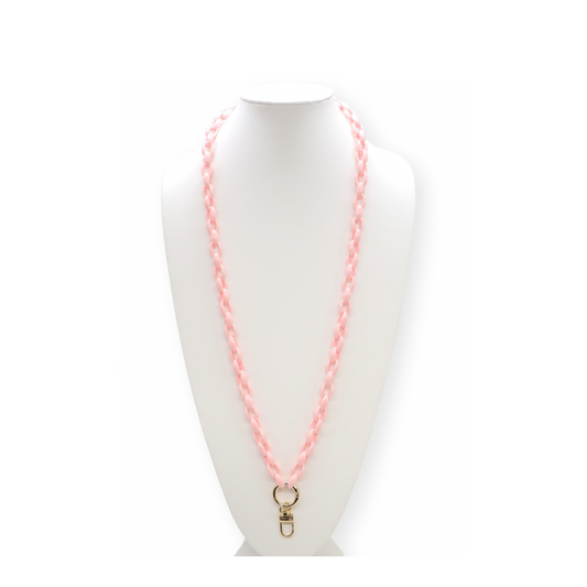 Ballet Pink Lanyard Charm Necklace