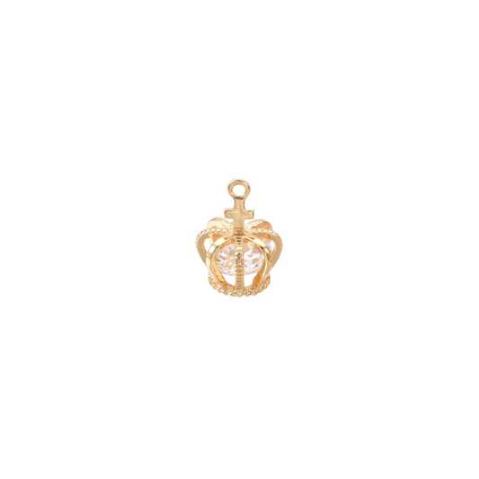 Front of Gold Her Royal Highness Crown Charm