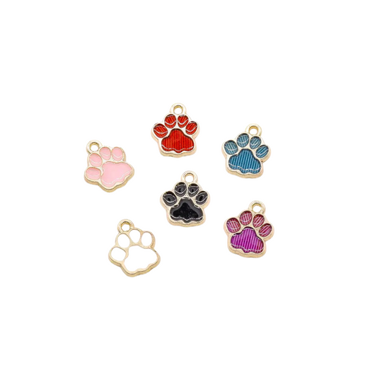 Gold Mini Paw Print Charm | Assorted