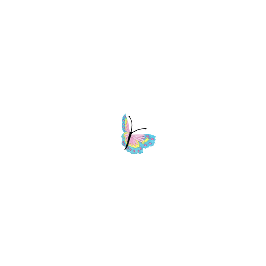 Pastel Butterfly Iron-on Patch