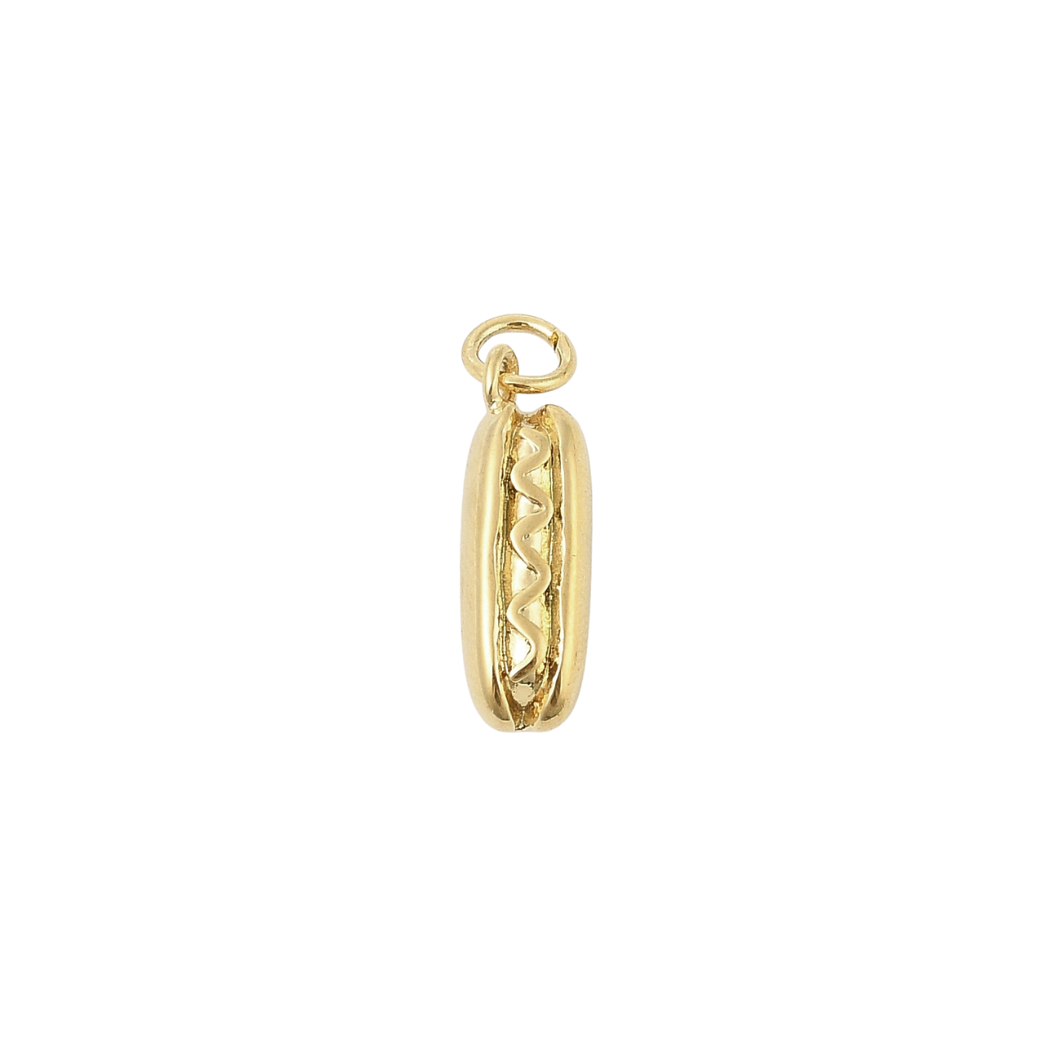 Gold Hot Dog Charm