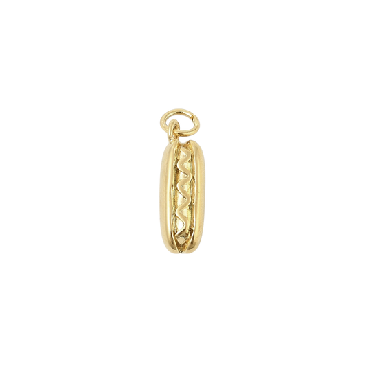 Gold Hot Dog Charm