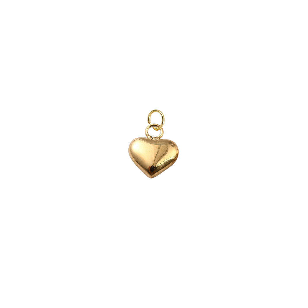 Gold Timeless Love Heart Charm