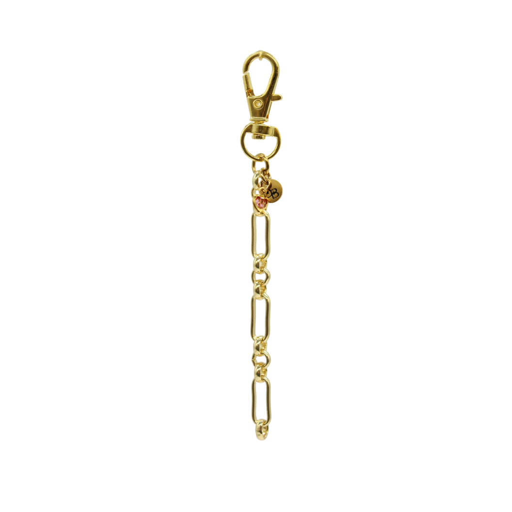 Gold Single Strand Anna Keychain & Purse Charm