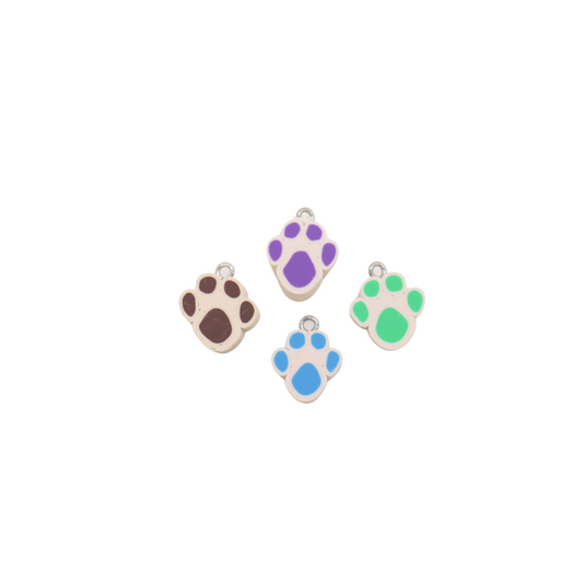 Paw Print Lanyard Charms - Assorted