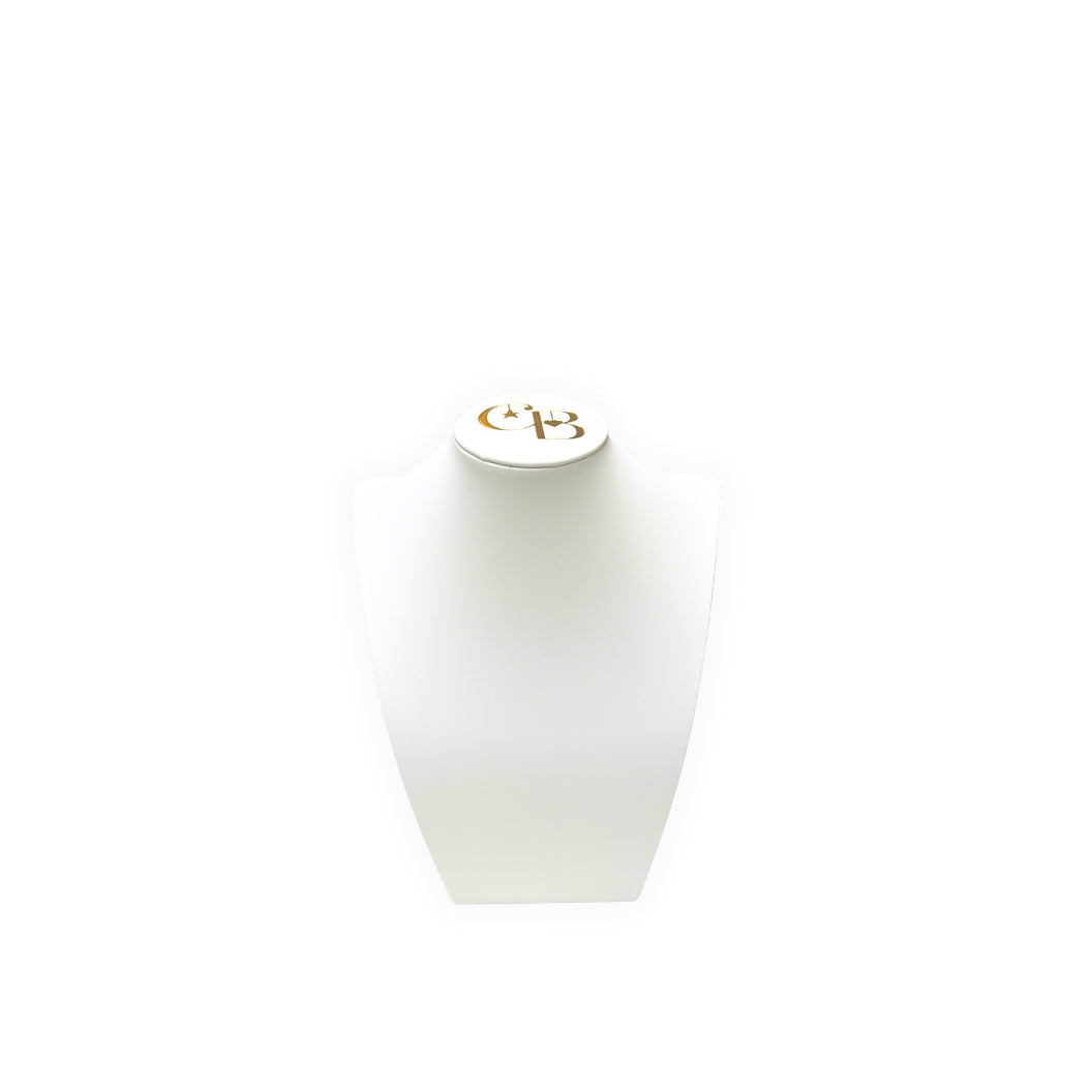 Small Necklace Display Bust - Leatherette on white background
