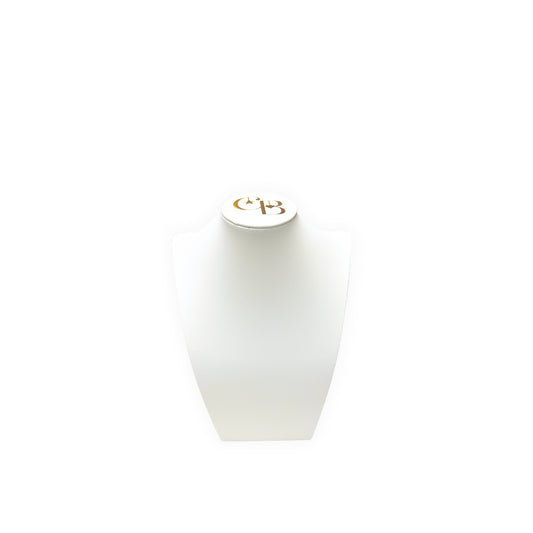 Small Necklace Display Bust - Leatherette on white background