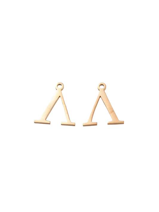 * Gold Greek Life "Lambda" Charm