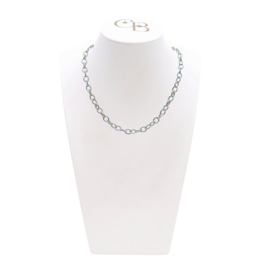 Front View of the Silver Alexis Necklace 