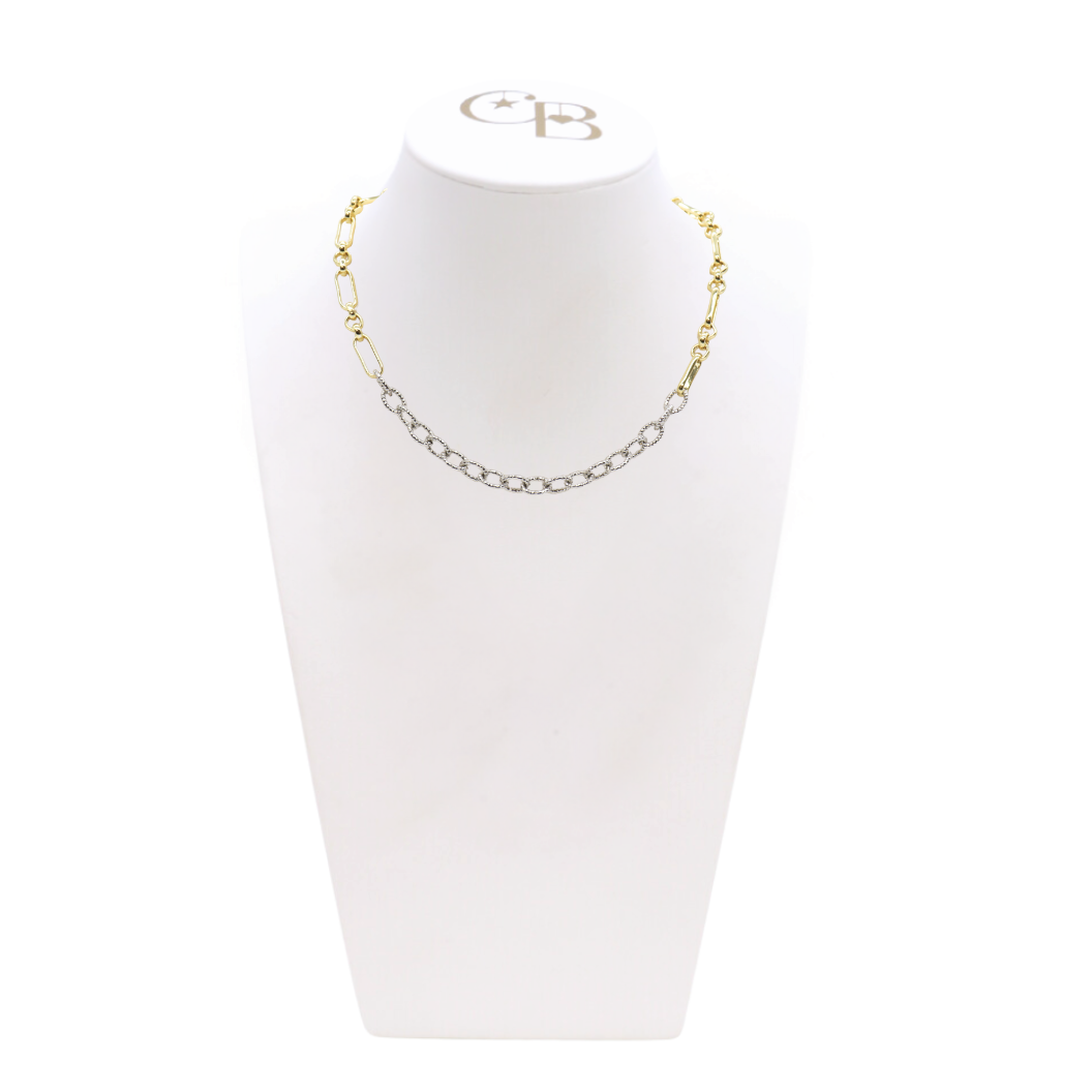 Gold Anna and Silver Alexis Necklace