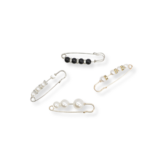 Assorted Medium Pearl Brooch (Pack of 2)