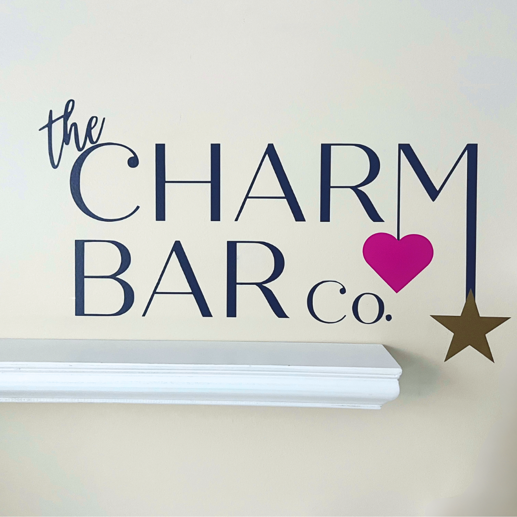 Charm Bar wall Decal on a Customer Wall