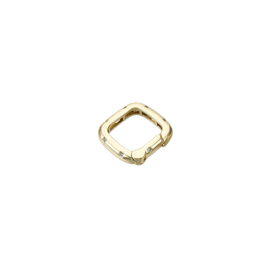 Gold Square Lily Carabiner