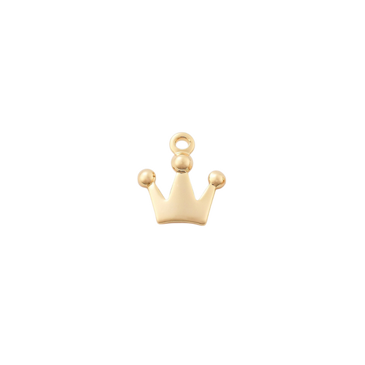 Front View of the Gold Radiance Crown Charm
