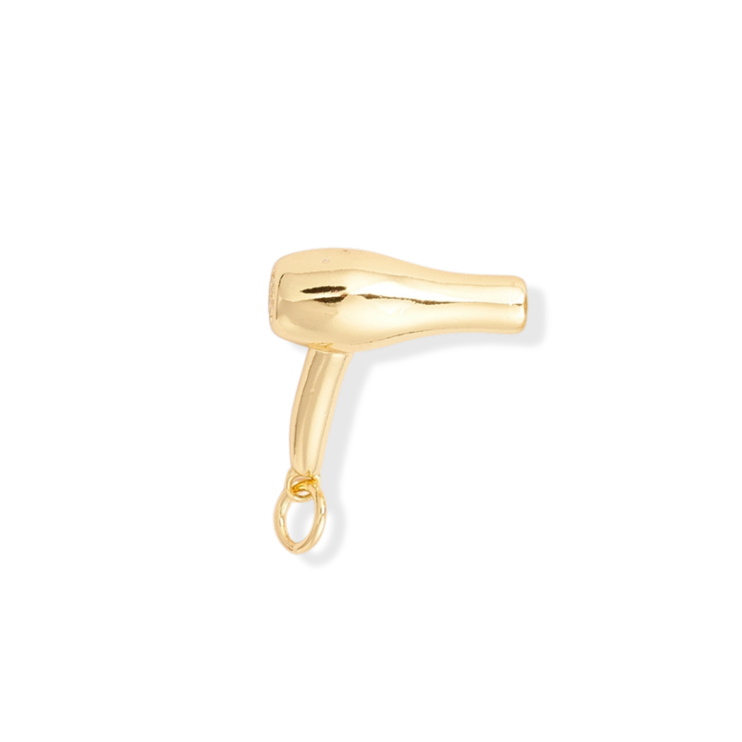 * Gold Blowdryer Charm