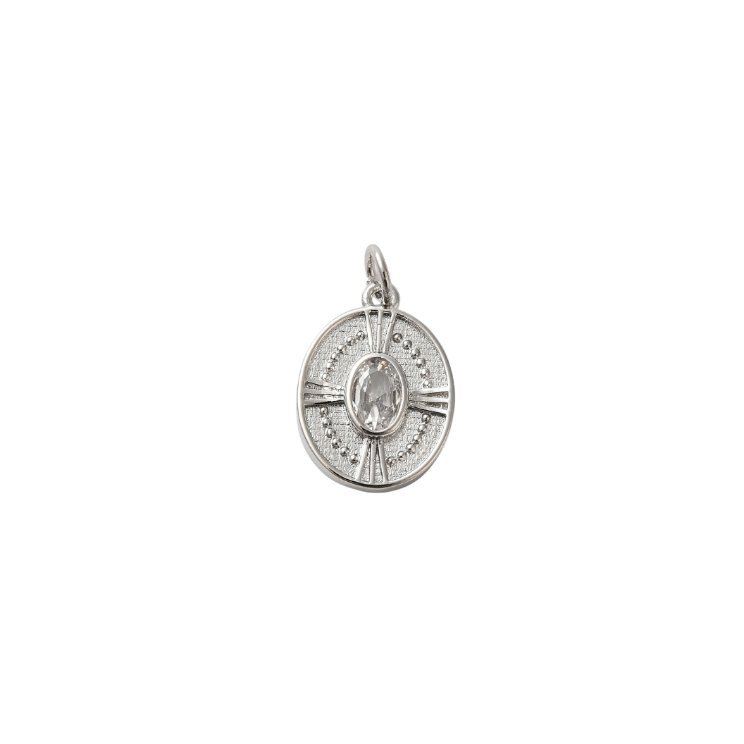 Silver Solis Medallion Charm