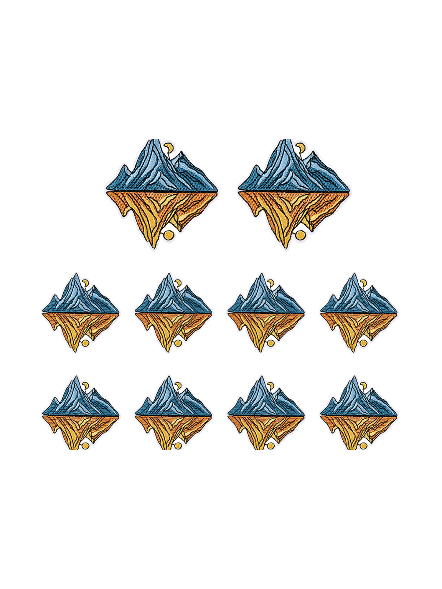 Front view of the In The Mountains Patch