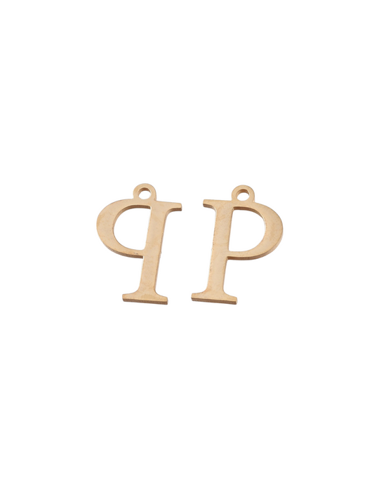 * Gold Greek Life "Rho" Charm