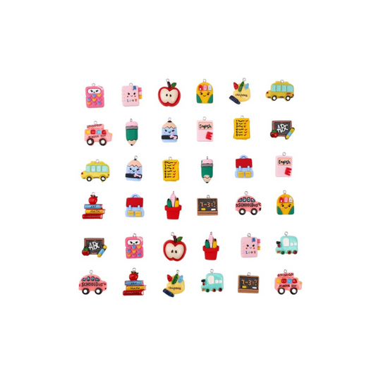 School Time Lanyard Charm - Assorted