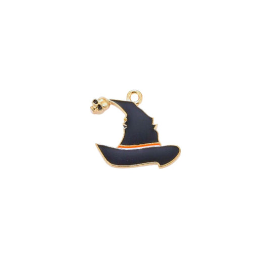 Gold Spooky Witch Hat