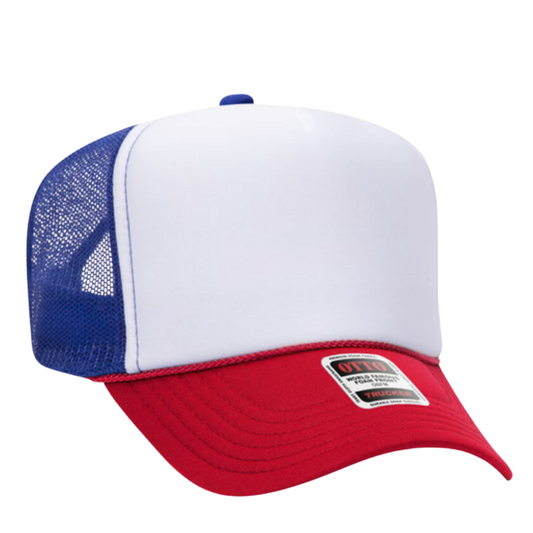 Red white and Blue Trucker Hat