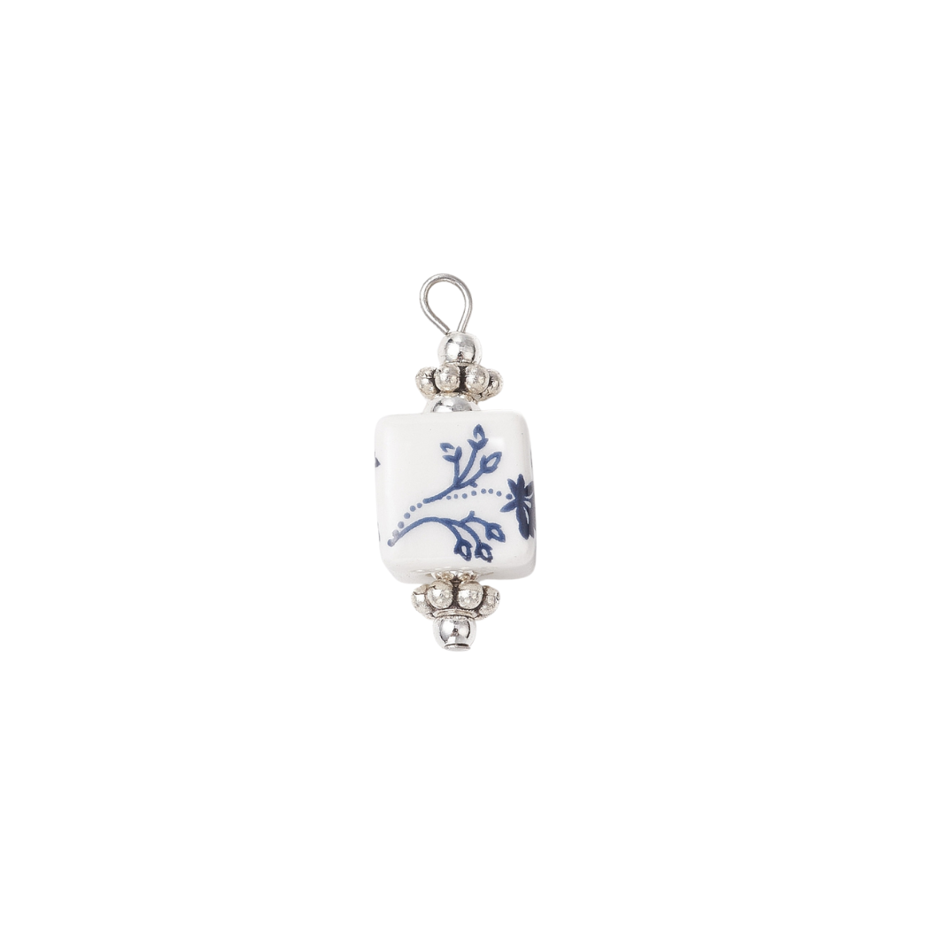 Silver Blue Lotus Whisper Charm